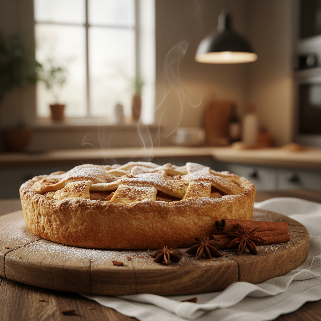 Homemade apple pie