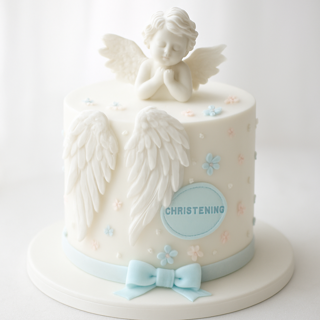 Angel Christening Cake